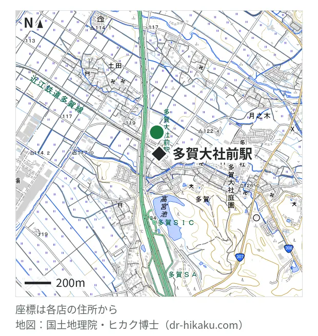 パンダ工房 多賀店・多賀大社前駅 163m・徒歩3分