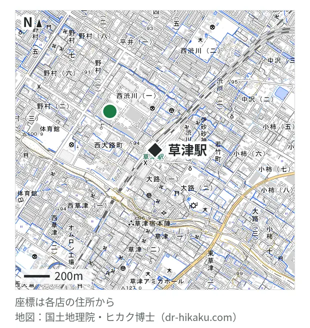 オリスマ 草津店・草津駅 452m・徒歩6分