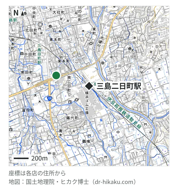 ノジマ 三島店・三島二日町駅 468m・徒歩6分