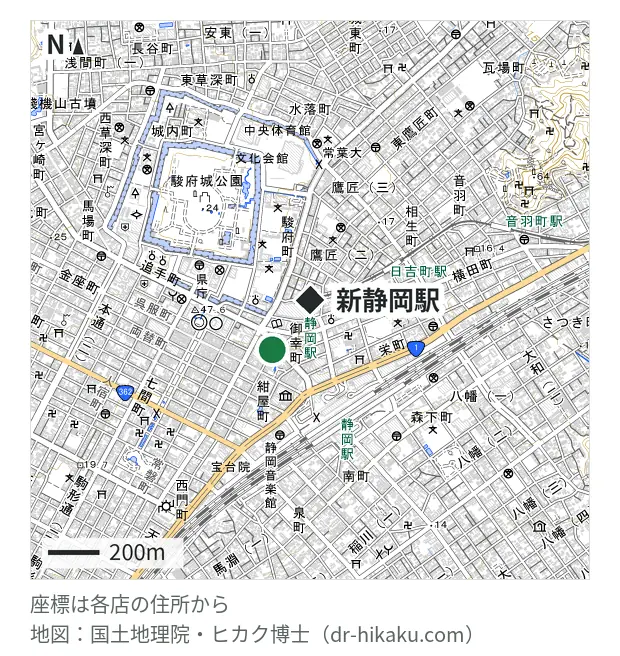 スマップル 静岡店・新静岡駅 245m・徒歩4分