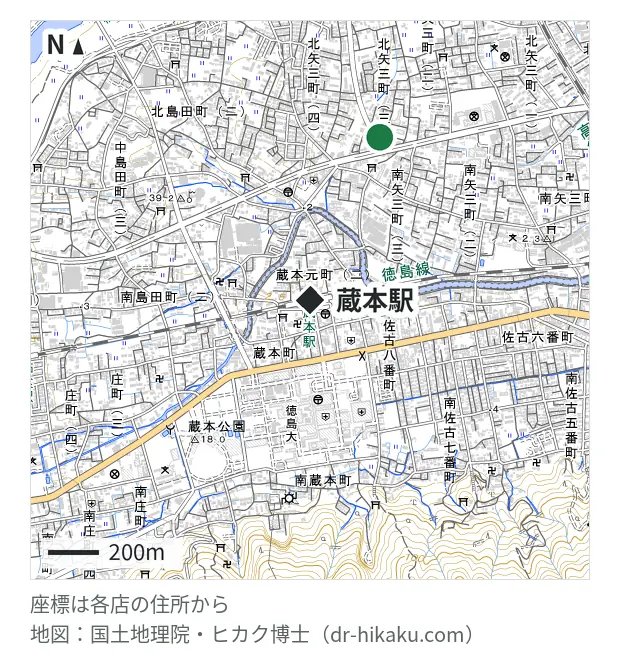 スマホ堂 徳島本店・蔵本駅 700m・徒歩9分