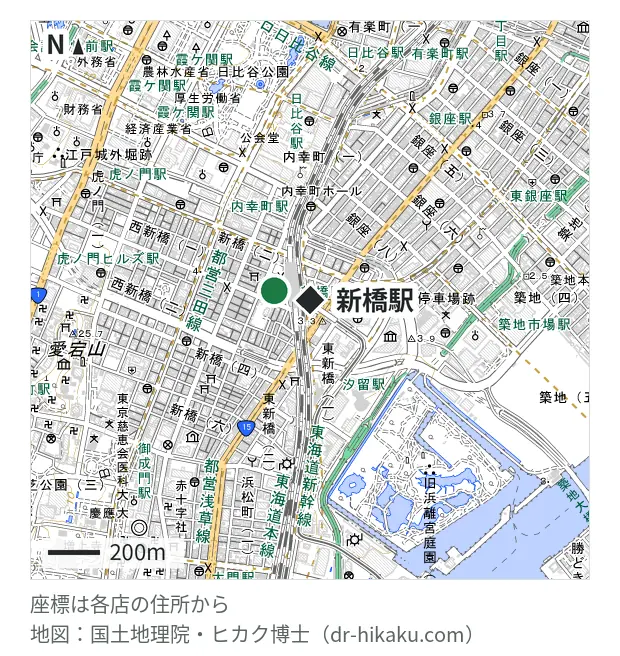 アップルエイド 新橋店・新橋駅 96m・徒歩2分