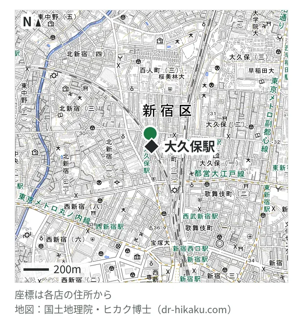 AppleRepair・大久保駅 102m・徒歩2分