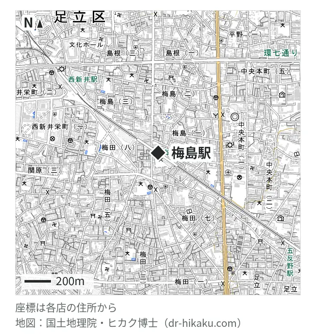 アイフォン.biz・梅島駅 207m・徒歩3分
