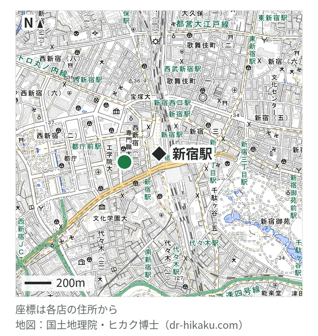 じゃんぱら 新宿店・新宿駅 184m・徒歩3分