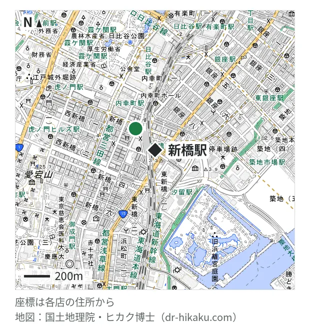 じゃんぱら 新橋店・新橋駅 113m・徒歩2分