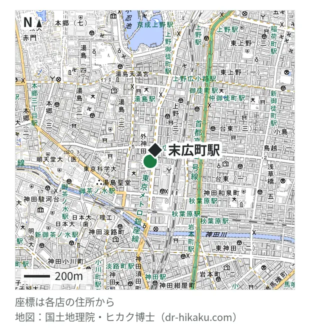 じゃんぱら 秋葉原5号店・末広町駅 95m・徒歩2分