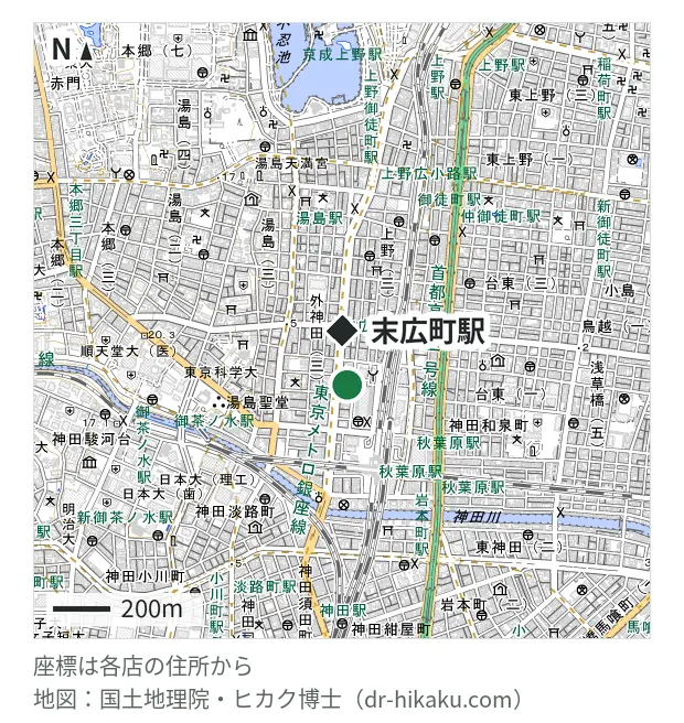 じゃんぱら 秋葉原本店・末広町駅 192m・徒歩3分