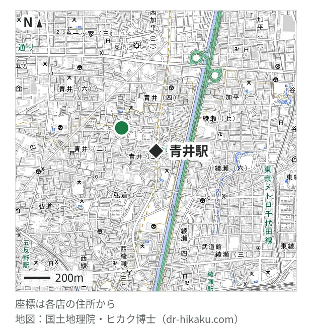 NODE LAB.・青井駅 318m・徒歩4分