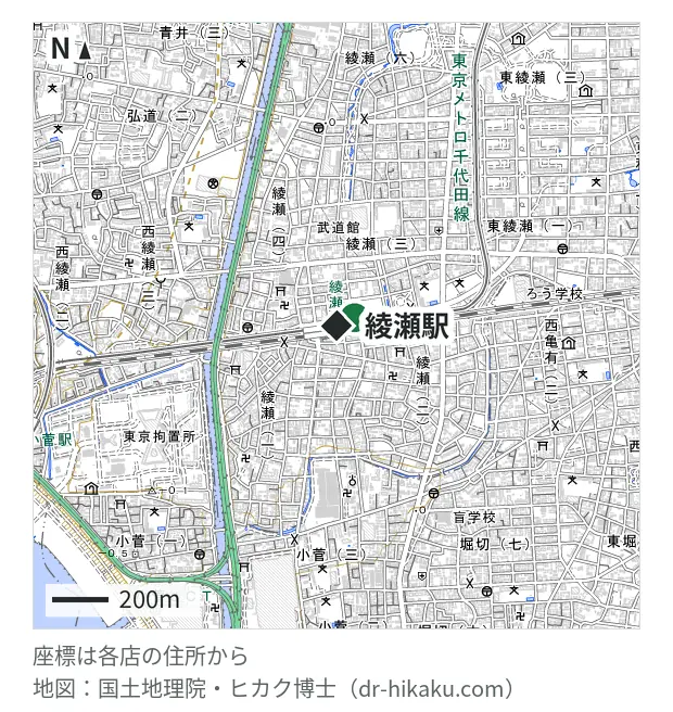 ノジマ イトーヨーカドー綾瀬店・綾瀬駅 70m・徒歩1分