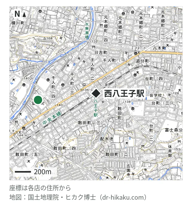 ノジマ 西八王子店・西八王子駅 731m・徒歩10分