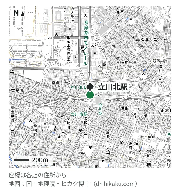クイックガレージ 立川・立川北駅 106m・徒歩2分