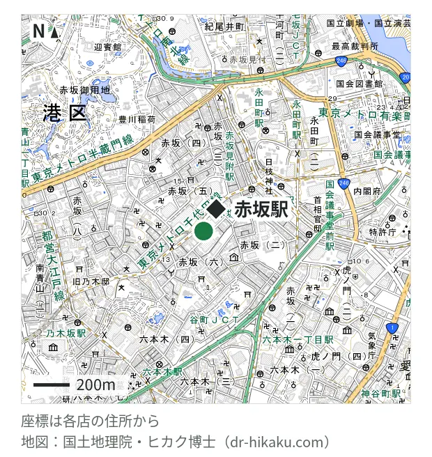 スマップル 赤坂店・赤坂駅 141m・徒歩2分