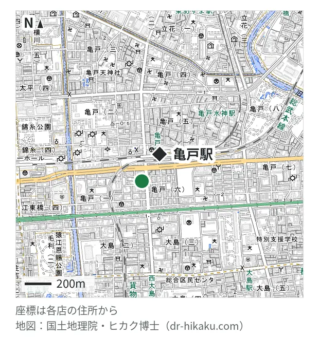 スマートクール サテライト亀戸店・亀戸駅 210m・徒歩3分