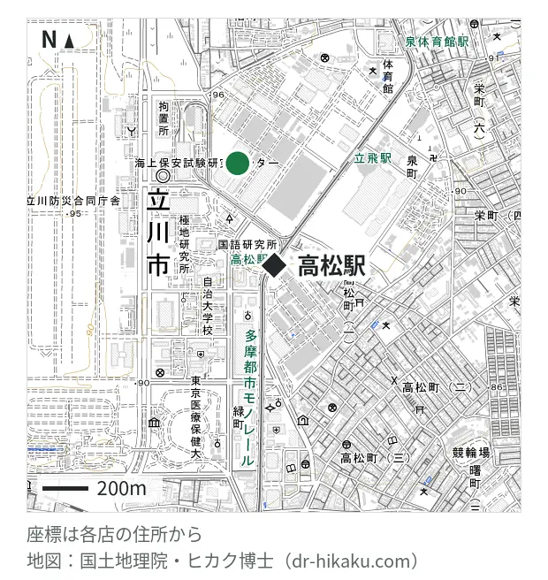 スマートクール ららぽーと立川立飛店・高松駅 474m・徒歩6分