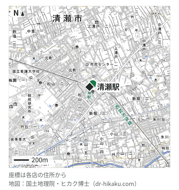 スマホシェルジュ 東京清瀬店・清瀬駅 57m・徒歩1分