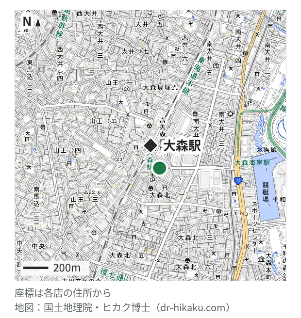 スマホ修理センター 大森店・大森駅 195m・徒歩3分