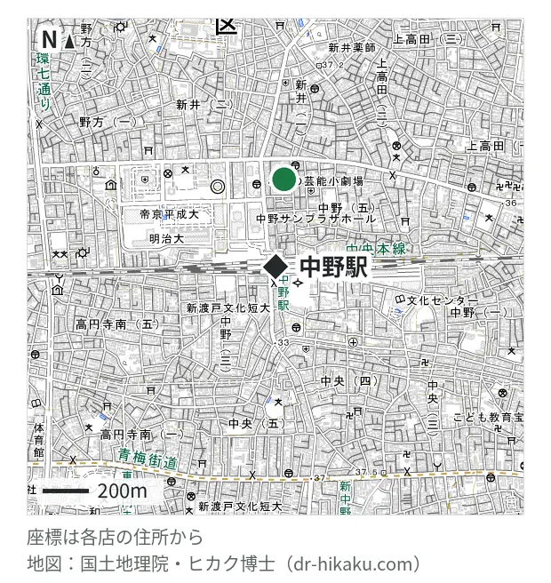 スマホ修理工房 中野ブロードウェイ店・中野駅 382m・徒歩5分