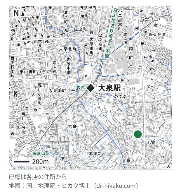 スマホ修理工房 富山グリーンモール山室店・大泉駅 868m・徒歩11分