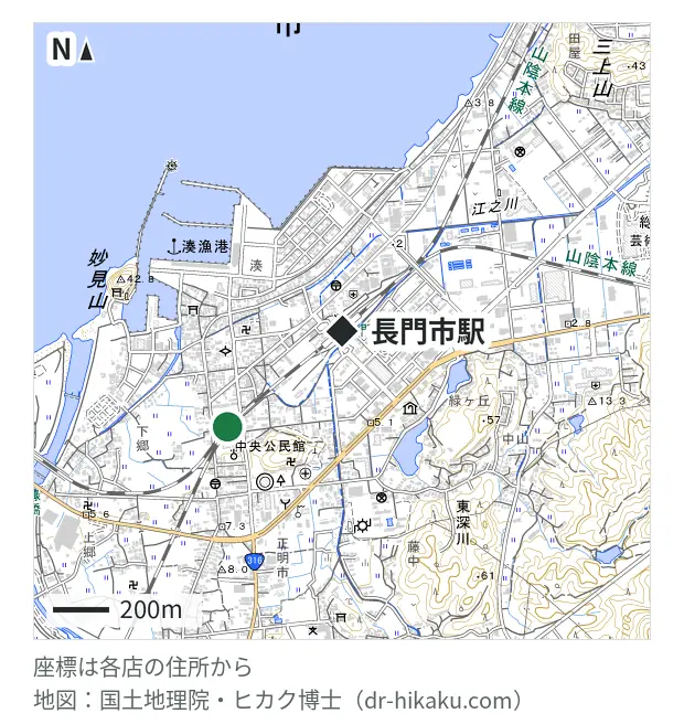 ミワラボ・長門市駅 533m・徒歩7分
