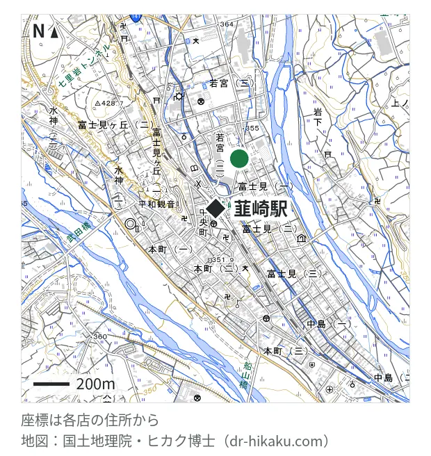 ノジマ 韮崎店・韮崎駅 308m・徒歩4分